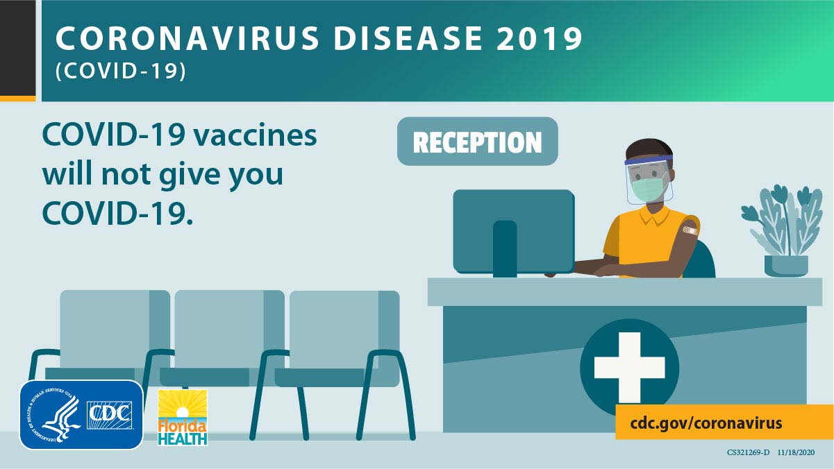 Coronavirus Disease 2019 (COVID-19). COVID-19 vaccines will not give you COVID-19.  Visit  www.cdc.gov/coronavirus  to learn more