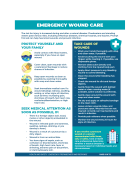 Image of Emergency Wound Care Factsheet internal link to accessible text version