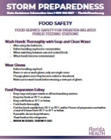 Image of Food Safety Factsheet internal link to accessible text version