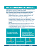 Image of Mold Cleanup / Indoor Air Quality Factsheet  internal link to accessible text version