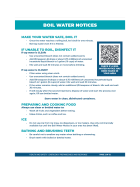 Boil Water Notices Factsheet