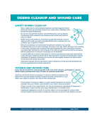 Debris Cleanup and Wound Care Factsheet