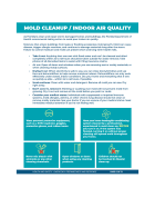 Mold Cleanup / Indoor Air Quality Factsheet