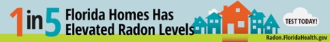 One in Five Florida homes has elevated Radon Levels. Test Today! Radon.FloridaHealth.gov