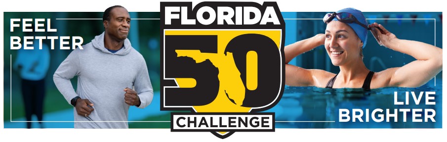 Feel Better. Florida 50 Challenge. Live Brighter.